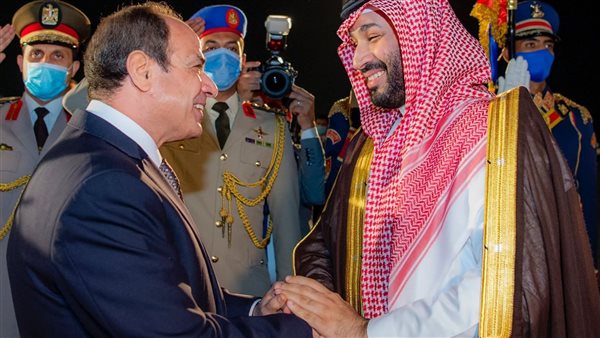 الرئيس السيسي مع ولي العهد السعودي