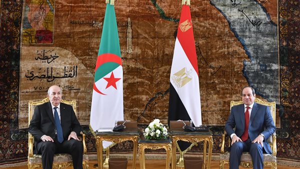 لقاء الرئيس السيسي ونظيره الجزائري