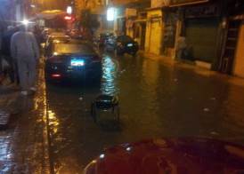 هطول أمطار غزيرة على محافظة الإسكندرية