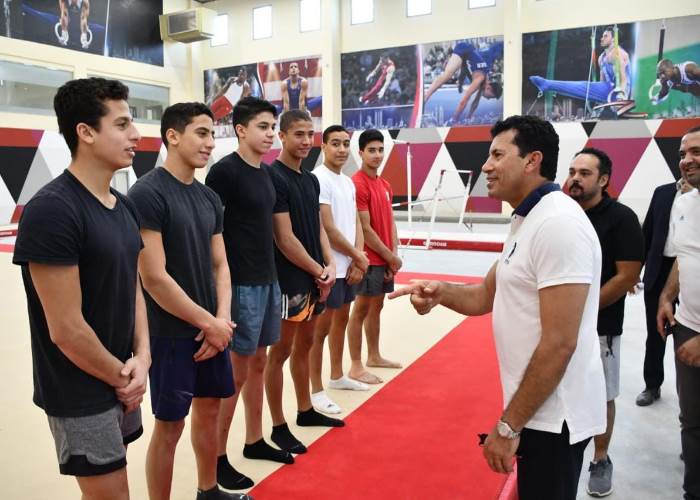تدريب منتخب الناشئين للجمباز تدريب منتخب الناشئين للجمباز