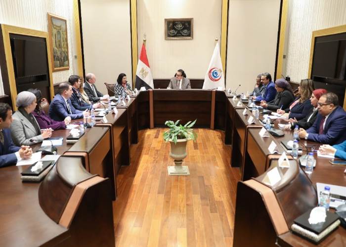 اجتماع وزير الصحة بوفد منظمة الصحة العالمية اجتماع وزير الصحة بوفد منظمة الصحة العالمية