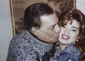 رانيا فريد شوقي مع والدها
