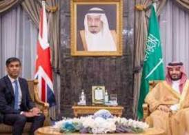ولي عهد السعودية ورئيس وزراء بريطانيا