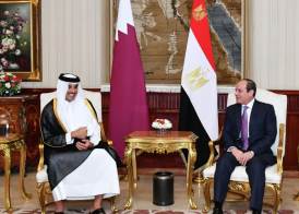 أمير قطر  والسيسي