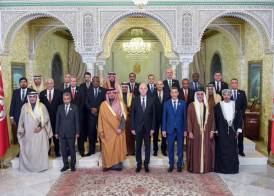 وزراء الداخلية العرب صحبة الرئيس التونسي