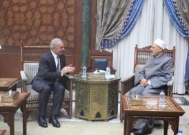شيخ الأزهر ورئيس الوزراء الفلسطيني