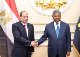 رئيسا مصر وأنجولا