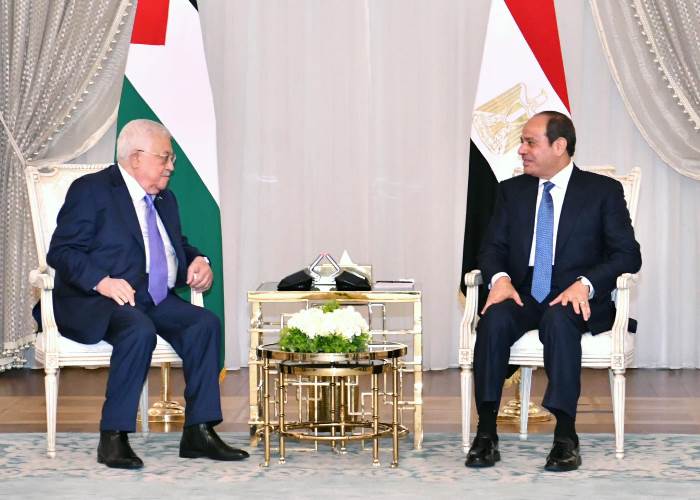 الرئيس السيسي والرئيس الفلسطيني 