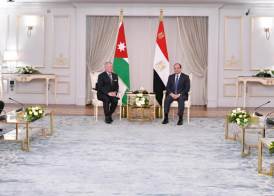 الرئيس السيسي والعاهل الأردني