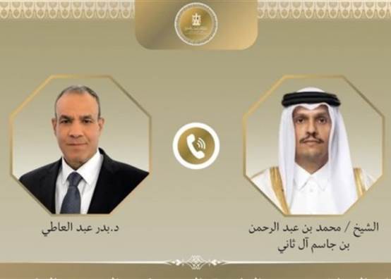 وزير الخارجية ونظيره القطري