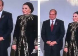 الرئيس السيسي وقرينته 