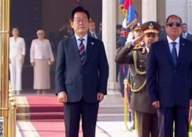 الرئيس السيسي ونظيره الكوري الجنوبي