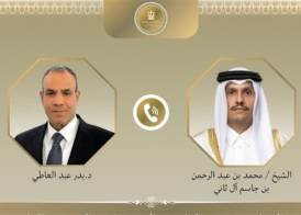 وزير الخارجية ونظيره القطري