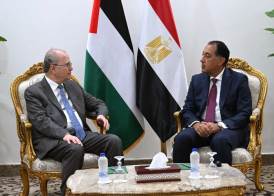 مصطفى مدبولي ونظيره الفلسطيني 