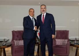 وزير الخارجية المصري ونظيره التركي