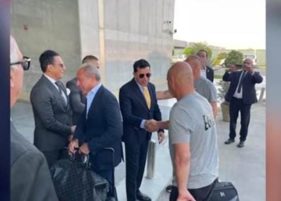 وزير الرياضة يستقبل المنتخب المصري 