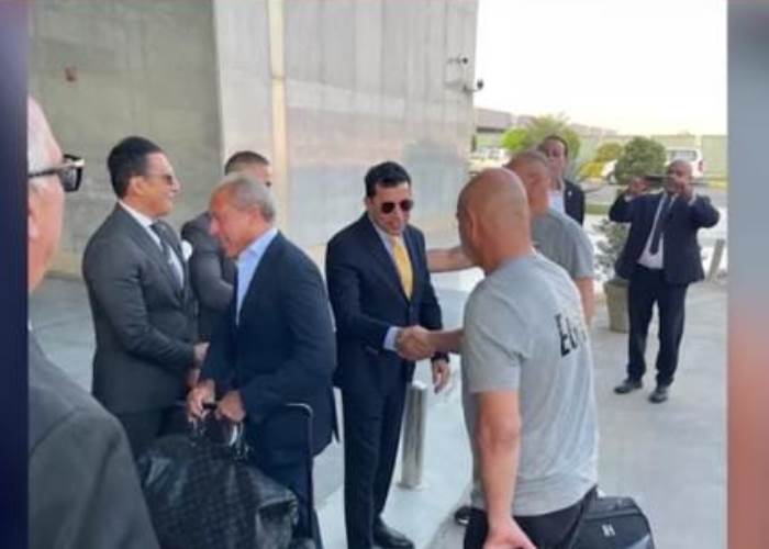 وزير الرياضة يستقبل المنتخب المصري 