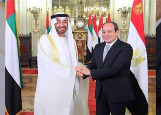 الرئيس السيسي ومحمد بن زايد 