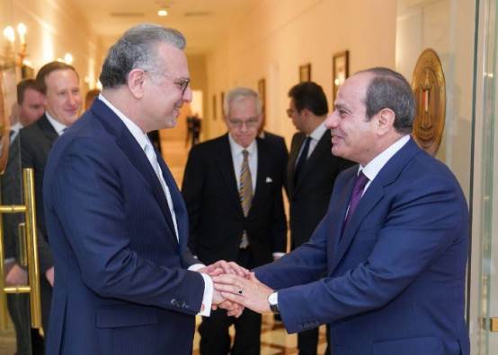 الرئيس السيسي ومستشار ترامب 