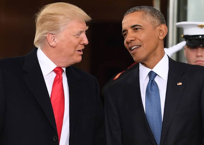 أوباما وترامب 