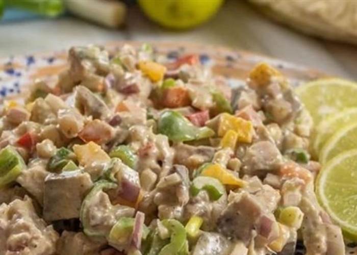 طريقة عمل سلطة الرنجة بالطحينة